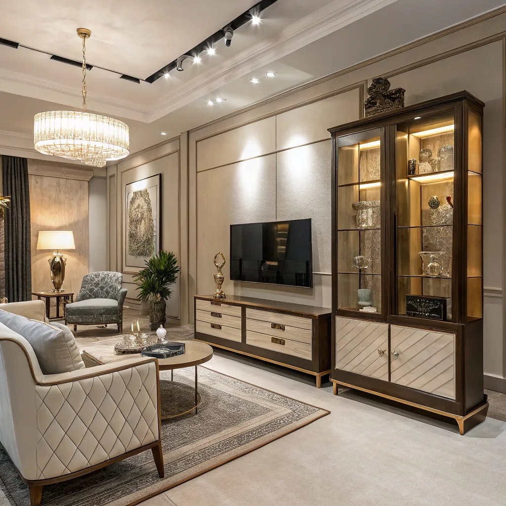 Elegant designer furniture display